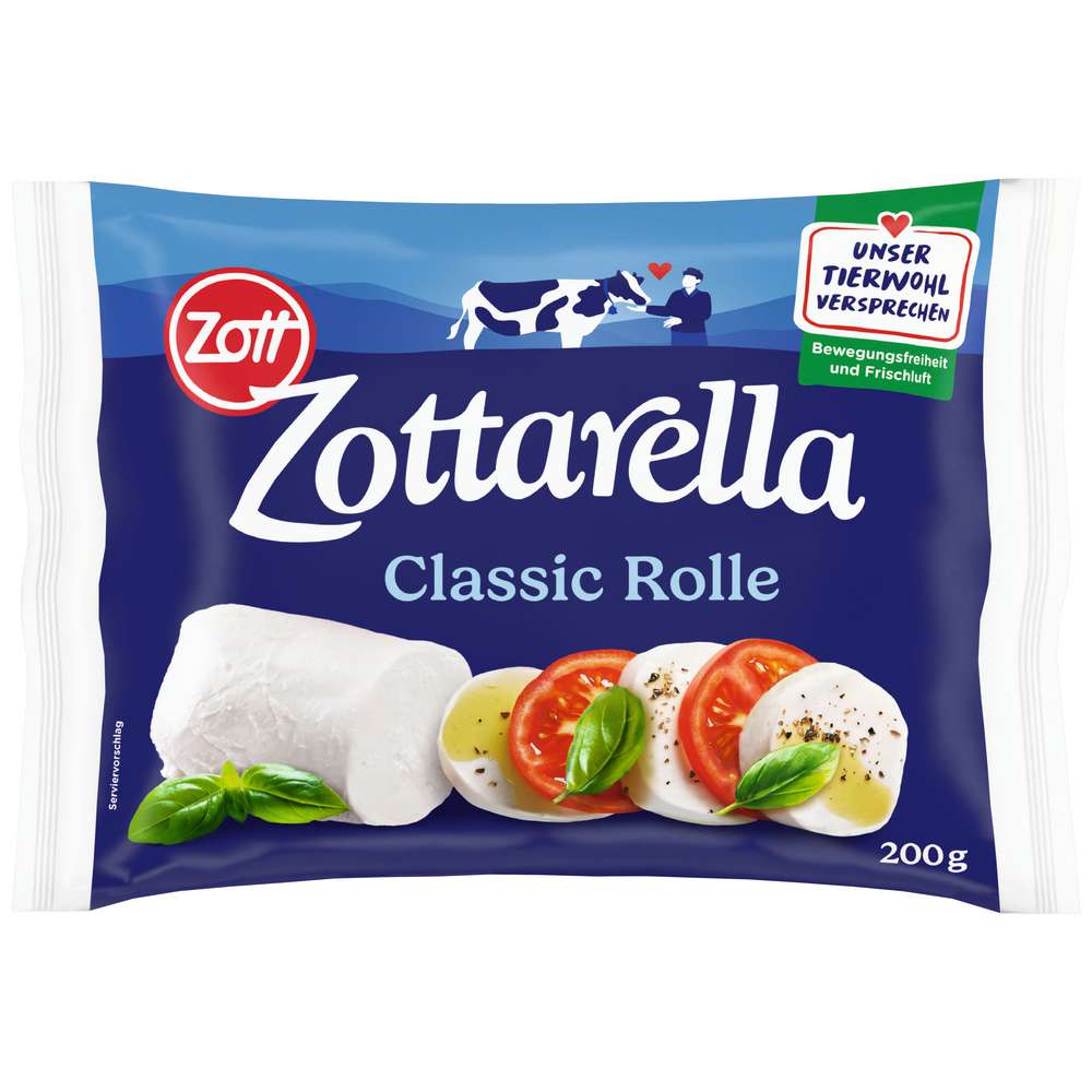 Produktabbildung Zott Mozarella Zottarella Rolle, Classic