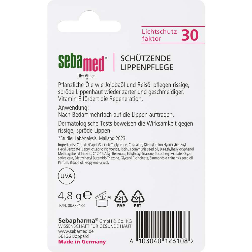 Produktabbildung Sebamed Lippenpflegestift, schützend