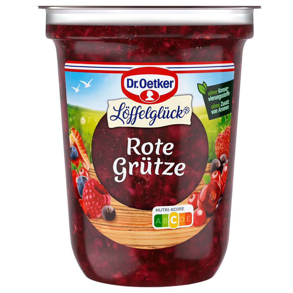 Produktabbildung Dr. Oetker Rote Grütze Löffelglück