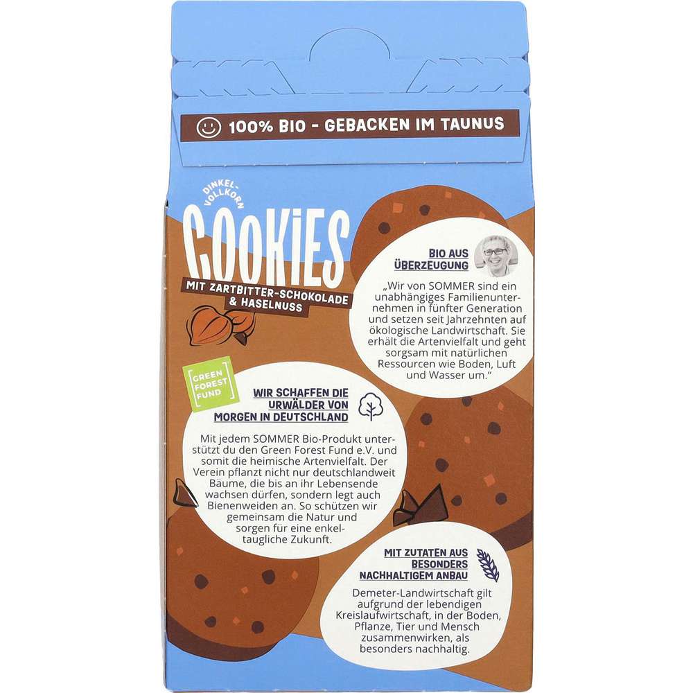 Produktabbildung Sommer Demeter Dinkel Schoko Cookies Vollkorn