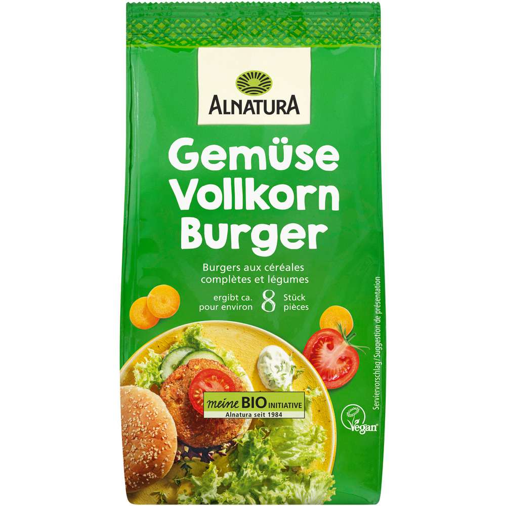 Produktabbildung Alnatura Bio Fertigmischung Gemüse-Burger, Vollkorn