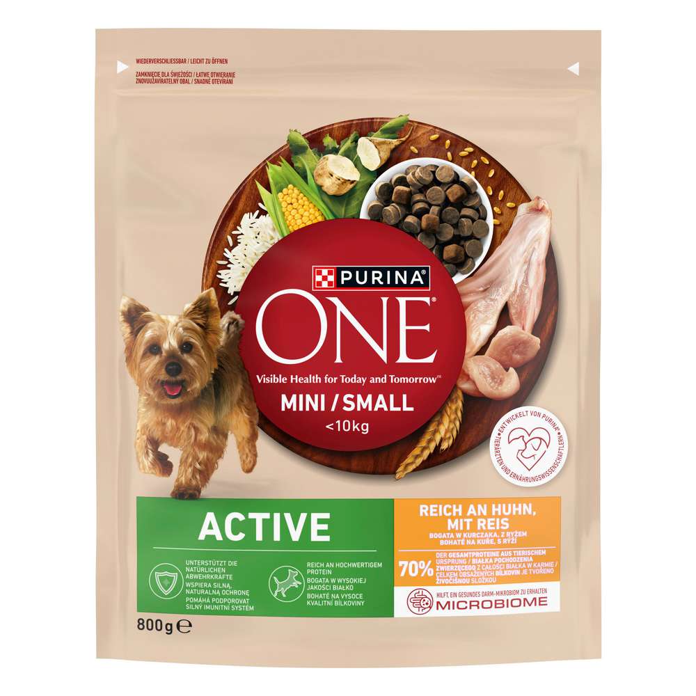 Produktabbildung Purina Hunde-Trockenfutter ONE Mini/Small, Huhn/Reis