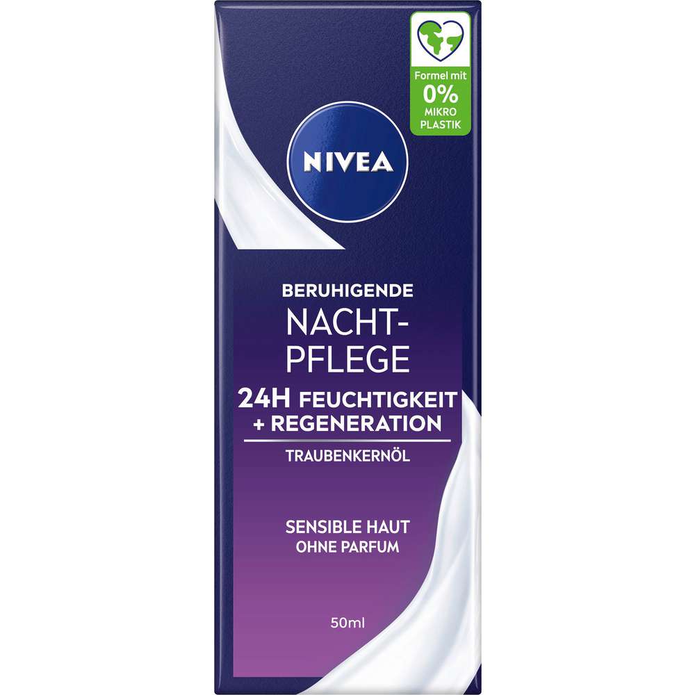 Produktabbildung Nivea Beruhigende Nachtpflege sensitive, Sensible Haut