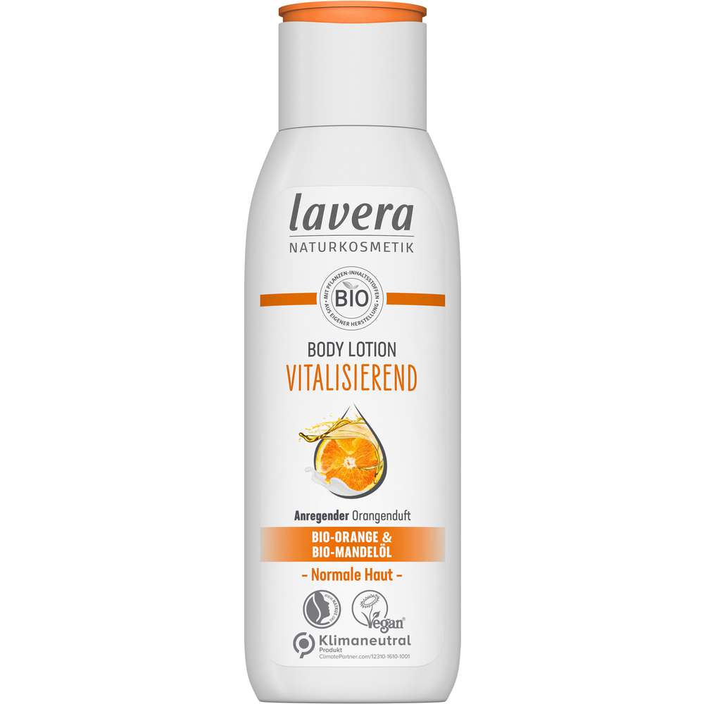 Produktabbildung lavera Bio Bodylotion Vitalisierend, normale Haut, Orange-Mandelöl
