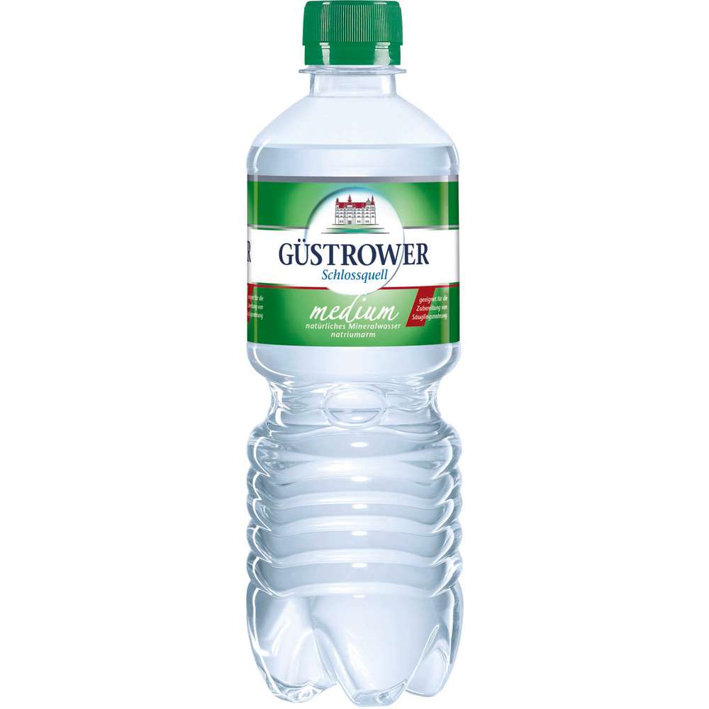 Produktabbildung Güstrower Schlossquell Mineralwasser, Medium