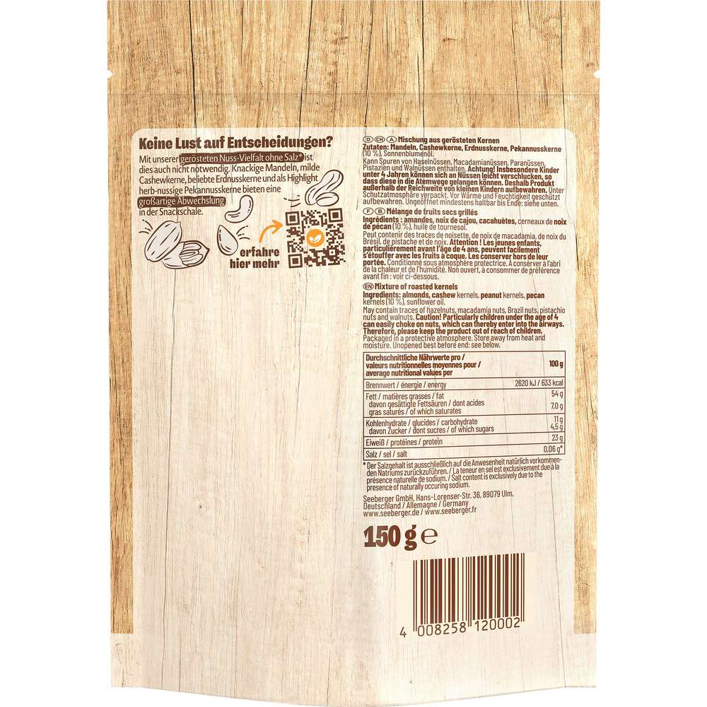 Produktabbildung Seeberger Geröstee Nuss-Vielfalt