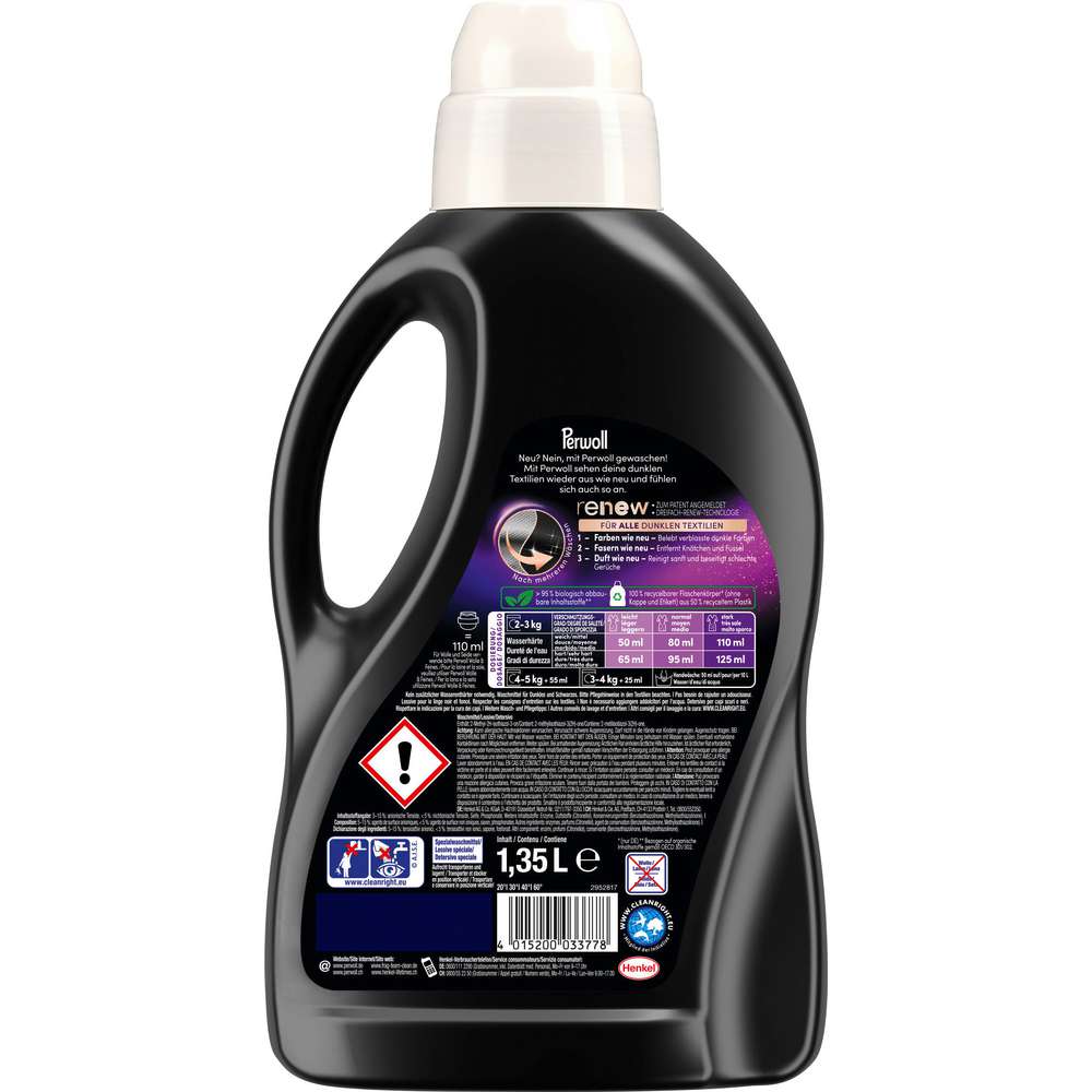 Produktabbildung Perwoll Color-Waschmittel, flüssig, Renew Black