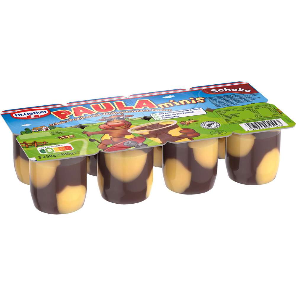 Produktabbildung Dr. Oetker Paula Minis Schoko-Pudding mit Vanille