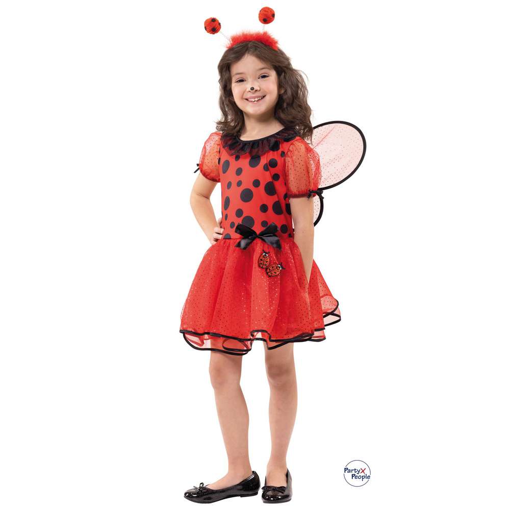 Produktabbildung Party x People Marienkäfer Kleid Pünktchen Gr. 128