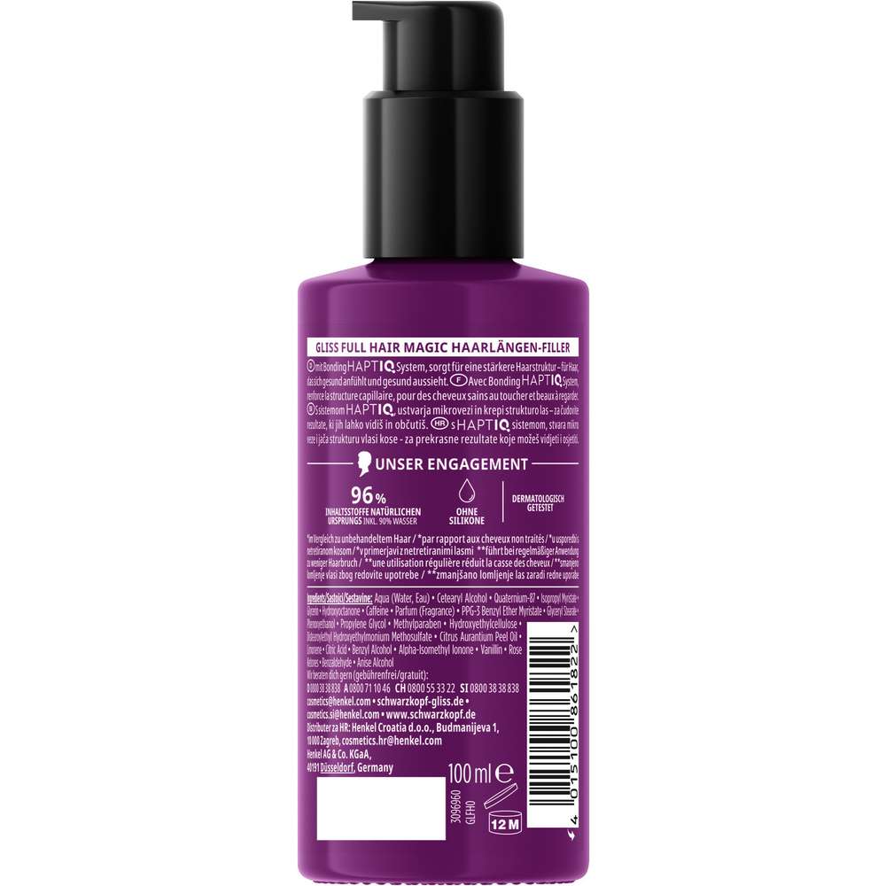 Produktabbildung Schwarzkopf Gliss Haarlängen Filler für kraftloses, brüchiges Haar