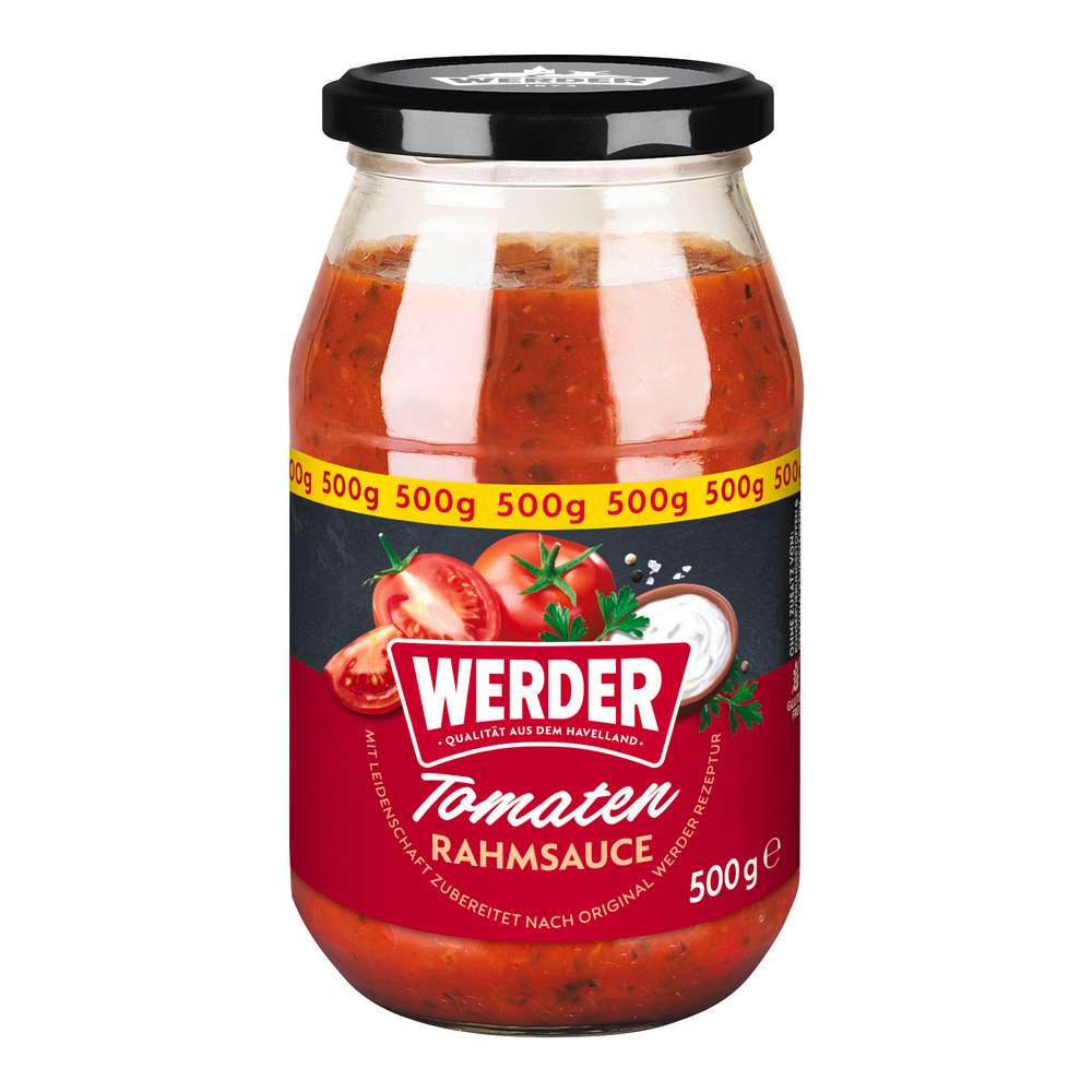 Produktabbildung Werder Tomaten Rahmsauce Sauce