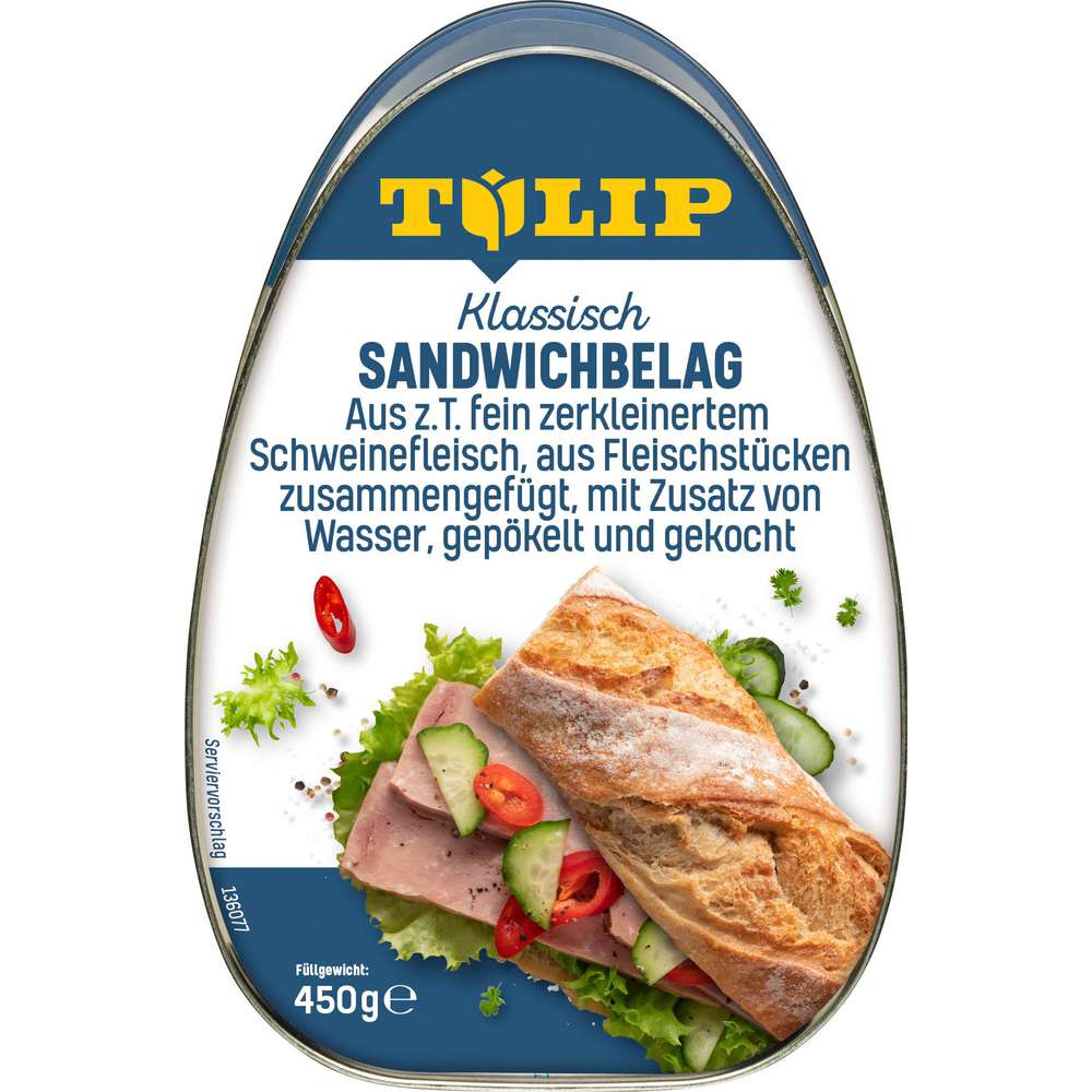 Produktabbildung Tulip Sandwichbelag Klassisch