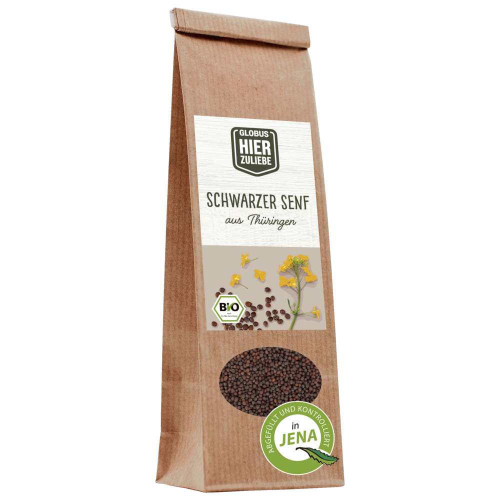 Produktabbildung GLOBUS HierZuliebe Bio Senfkörner schwarz