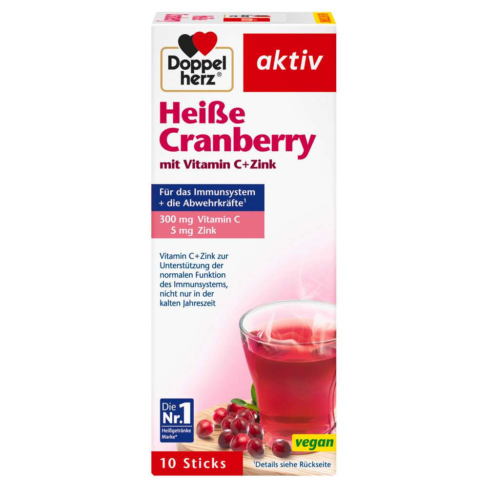 Produktabbildung Doppelherz Heiße Cranberry Vitamin C + Zink