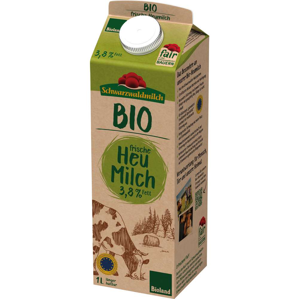 Produktabbildung Schwarzwaldmilch Frische Bio Heumilch, 3,8% Fett