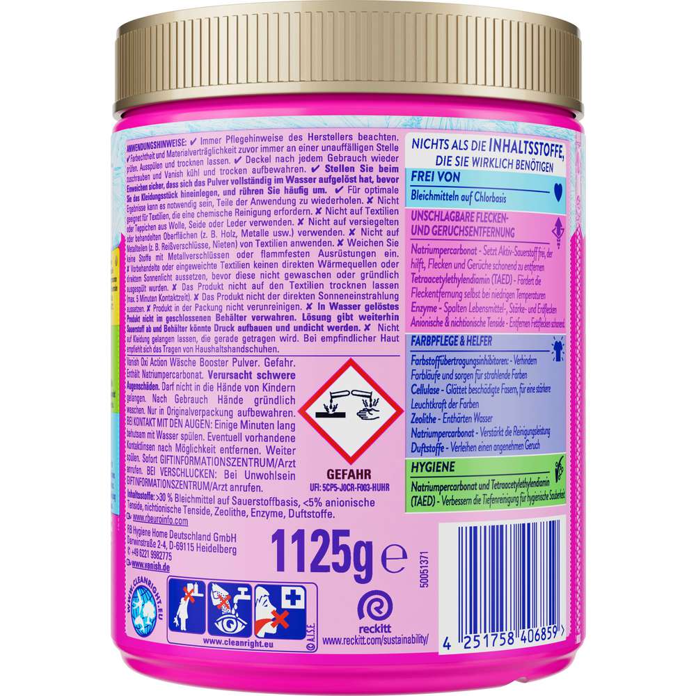 Produktabbildung Vanish Fleckenentferner Oxi Action