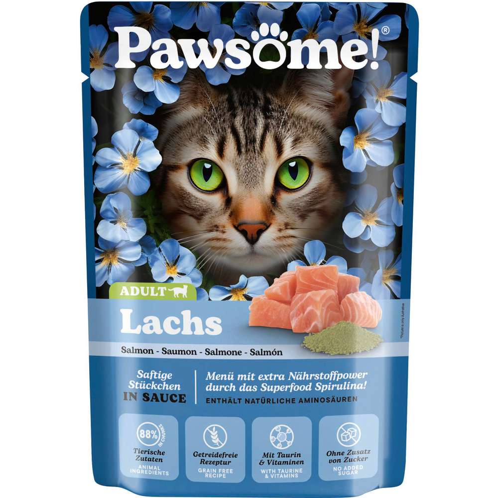 Produktabbildung Pawsome Katzen-Nassfutter Adult, Lachs