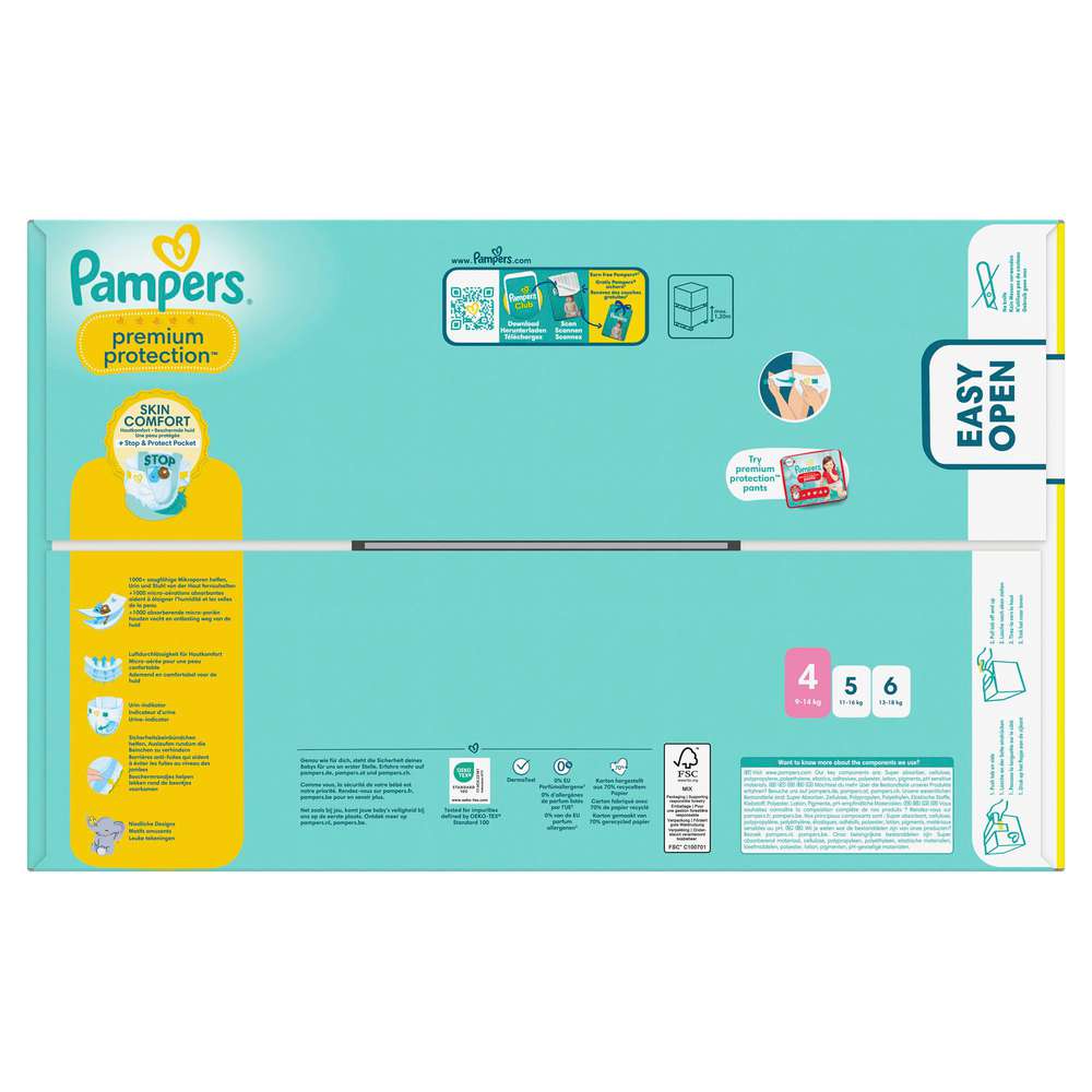 Produktabbildung Pampers Windeln Premium Protection Gr. 4, 9-14 kg