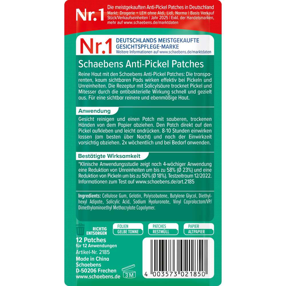 Produktabbildung Schaebens Anti-Pickel Patches