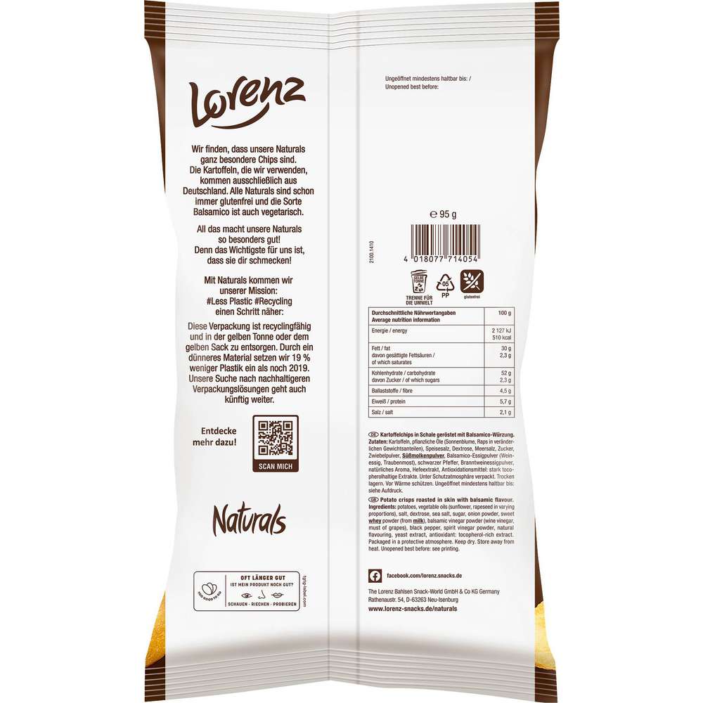 Produktabbildung Naturals Chips Naturals, Balsamico