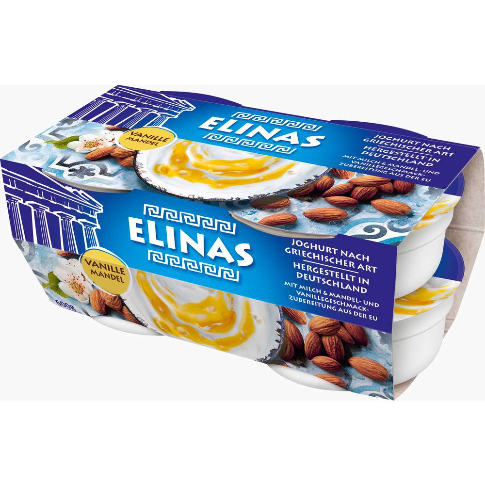Produktabbildung Elinas Griechischer Joghurt, Vanille/Mandel
