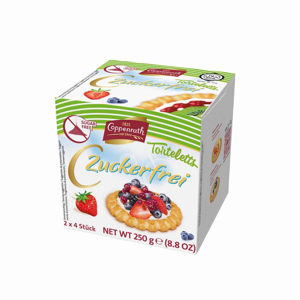 Produktabbildung Coppenrath Mürbe Spritzgebäck-Torteletts, zuckerfrei