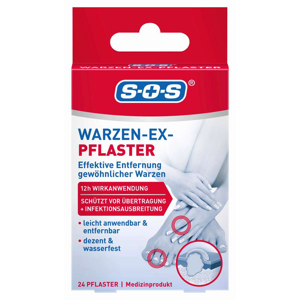 Produktabbildung SOS Warzen-Ex-Pflaster, 24 Stück
