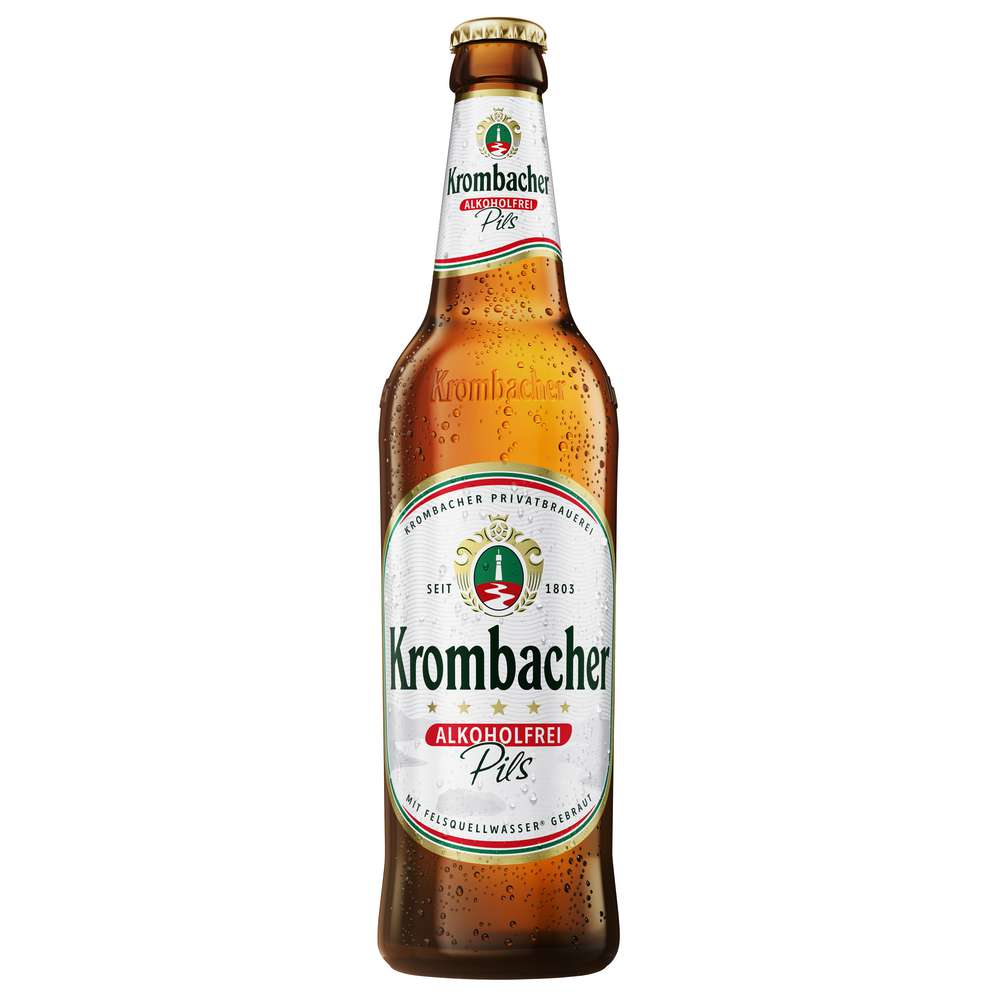 Produktabbildung Krombacher Pilsener Bier, alkoholfrei