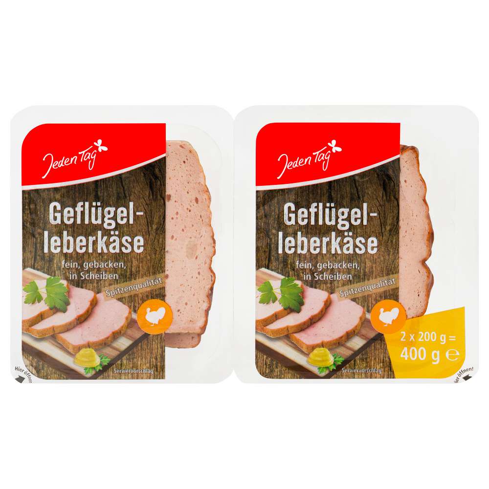Produktabbildung Jeden Tag Geflügel-Leberkäse