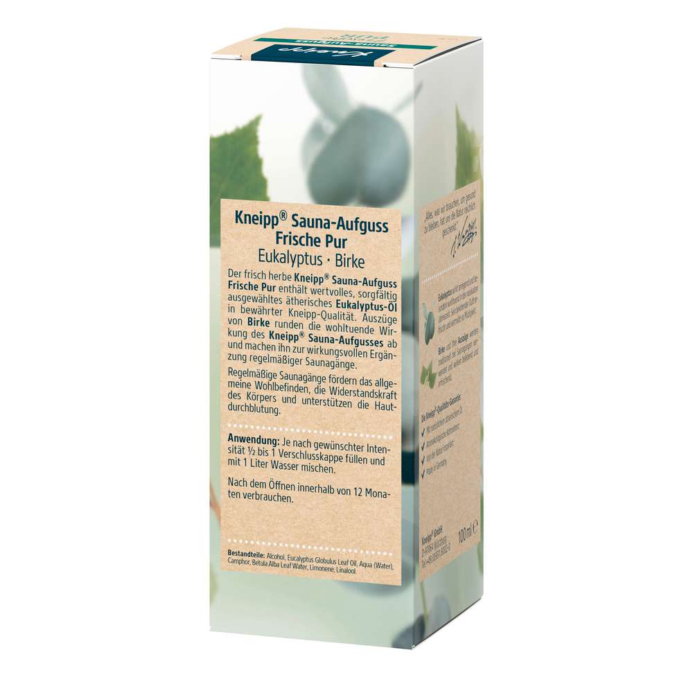 Produktabbildung Kneipp Sauna Aufguss, Frische Pur