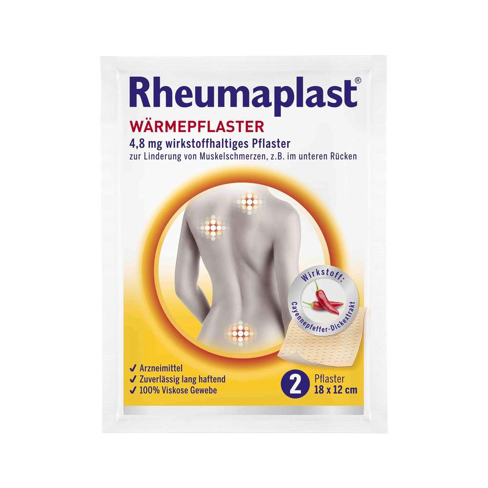 Produktabbildung Rheumaplast Wärme-Pflaster, 18x12 cm, 2 Stück