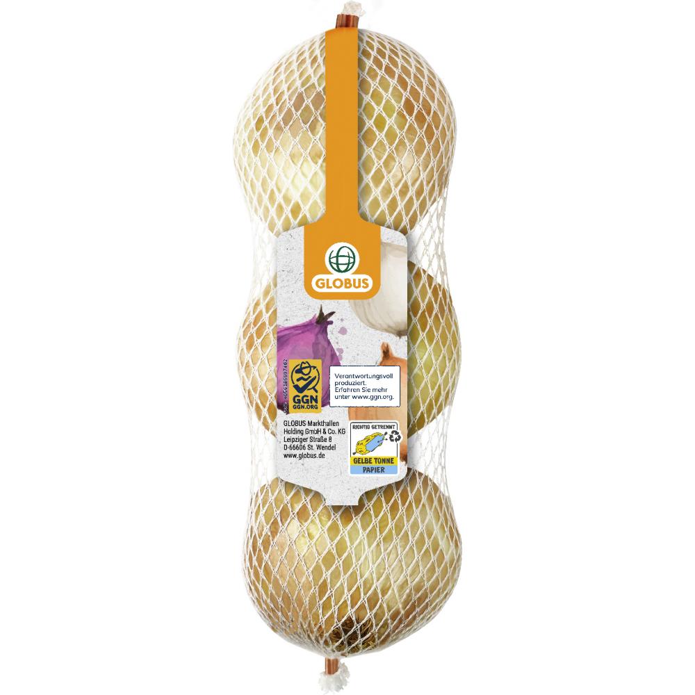 Produktabbildung keine Marke Globus Speisezwiebeln rot, gelb, weiß oder süß, je 380 g-Netz