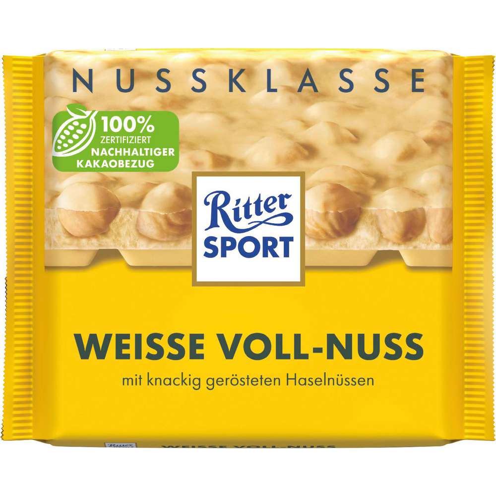 Produktabbildung Ritter Sport Tafelschokolade Nussklasse, Weisse Vollnuss