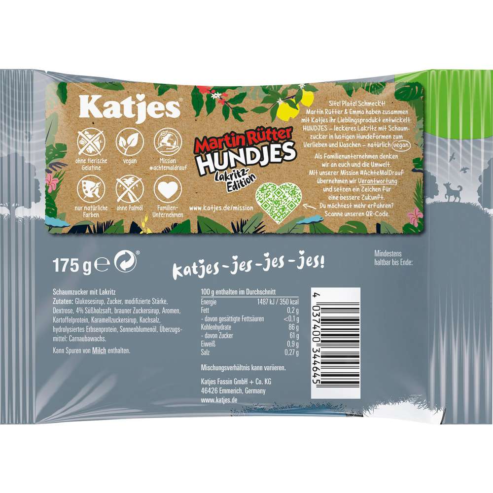 Produktabbildung Katjes Lakritz Hundjes