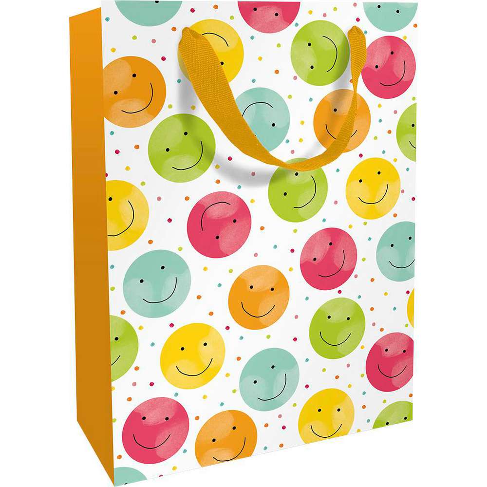 Produktabbildung Braun+Company Geschenktasche 26 x 36 cm, Happy Smileys