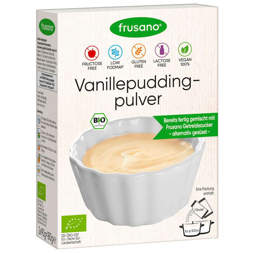 Produktabbildung Frusano Bio-Vanillepuddingpulver