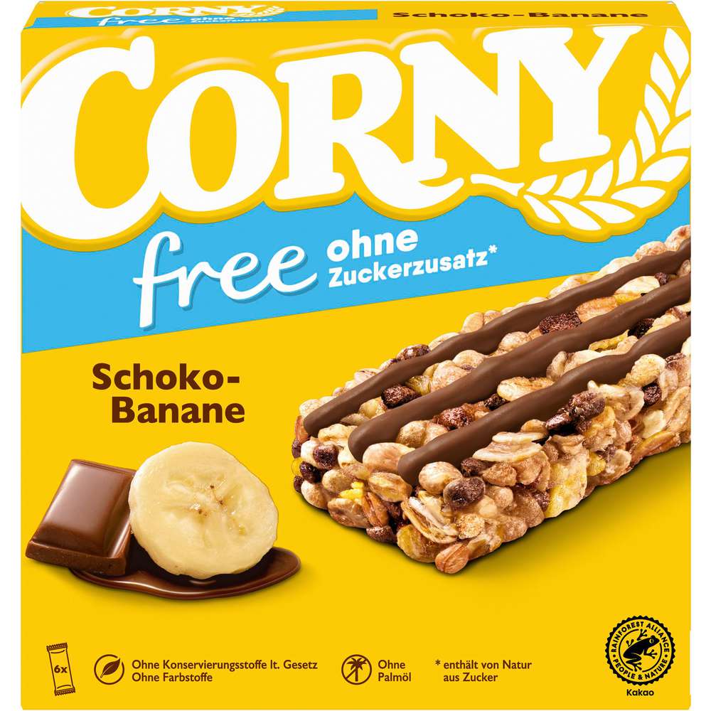 Produktabbildung Corny Müsliriegel Free, Schoko-Banane