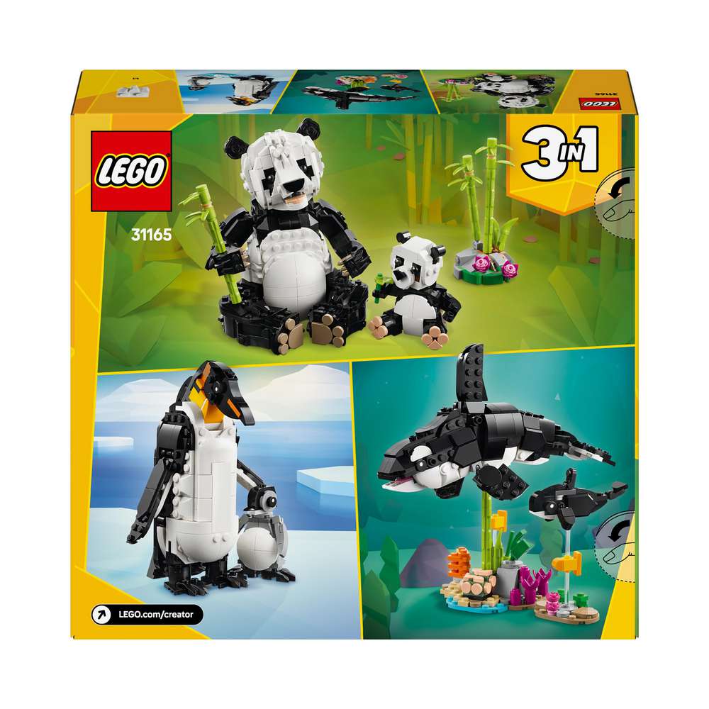 Produktabbildung Lego LEGO Creator 3in1 Wilde Tiere: Pandafamilie - Modelle zum Umbauen 31165
