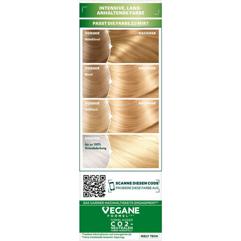 Produktabbildung Garnier Haarfarbe Nutrisse, 93 Hellgoldblond
