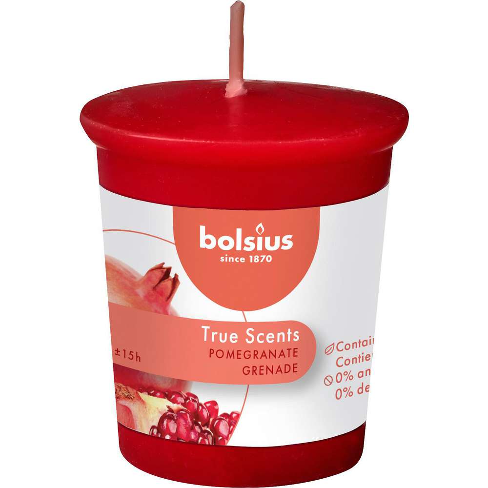 Produktabbildung Bolsius True Scents Kerze, Granatapfel