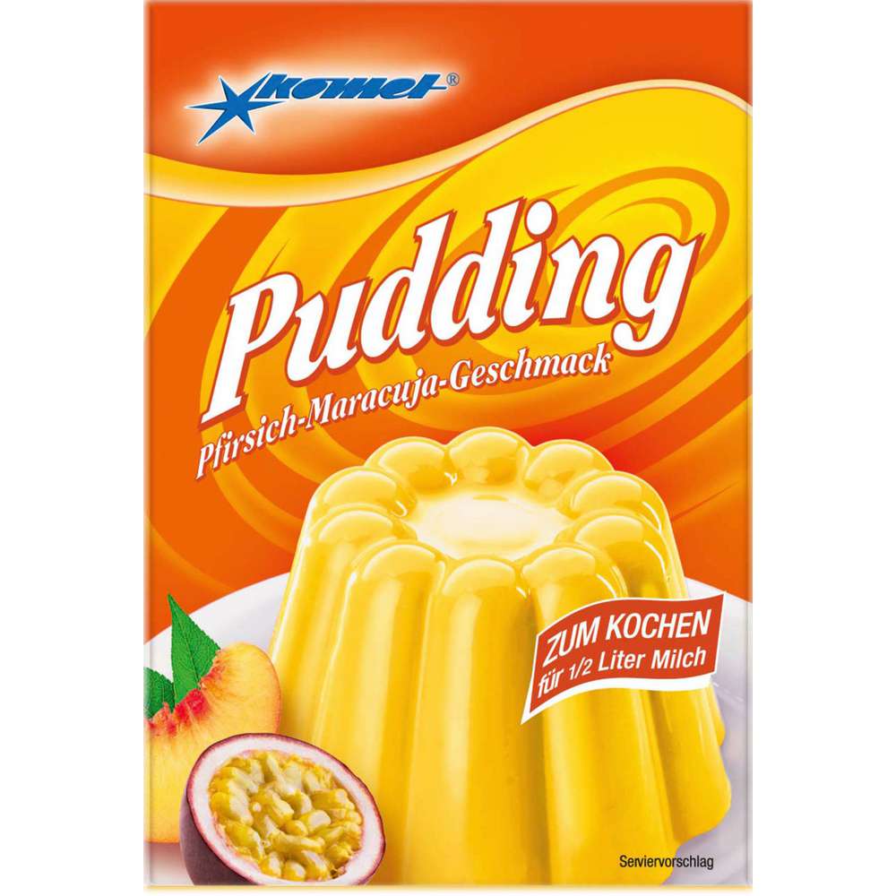 Produktabbildung Komet Puddingpulver, Pfirsisch-Maracuja