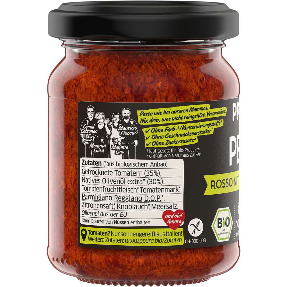 Produktabbildung PPURA Bio Pesto, Rosso