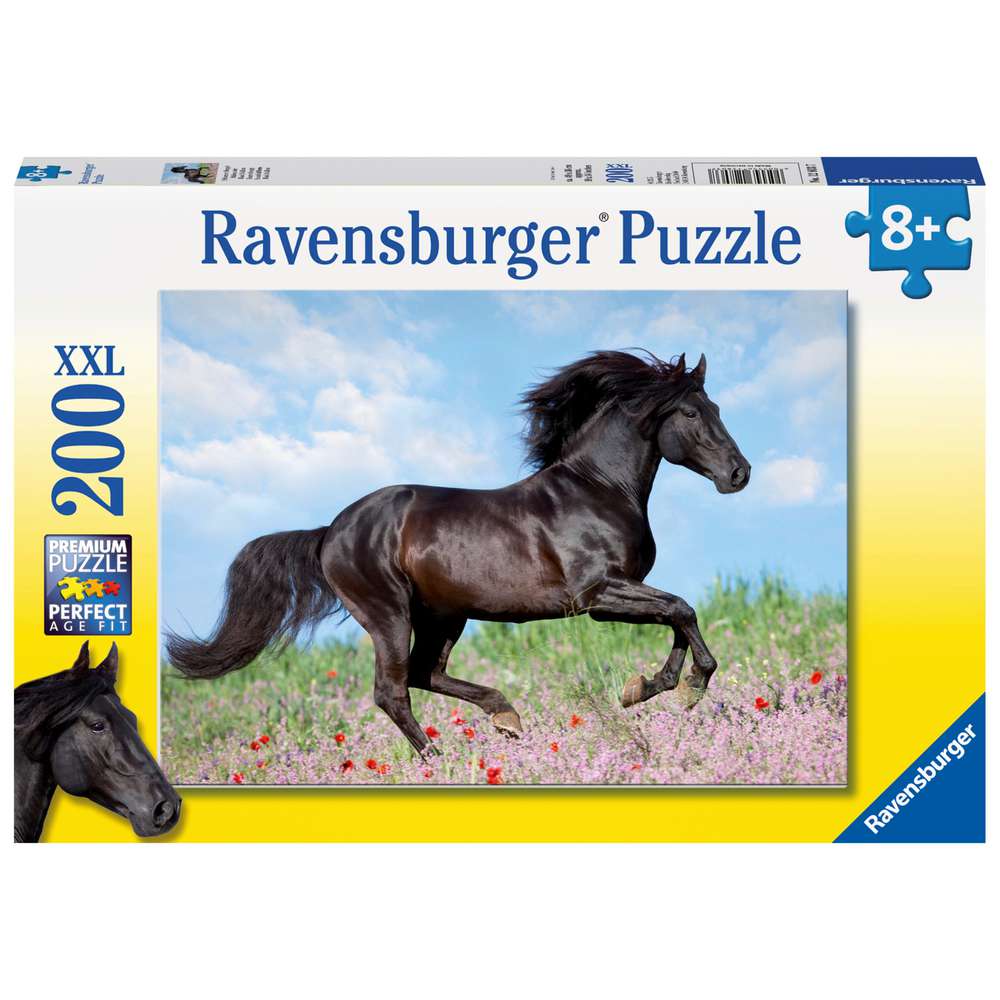Produktabbildung Ravensburger Puzzle 200 Teile, Schwarzer Hengst