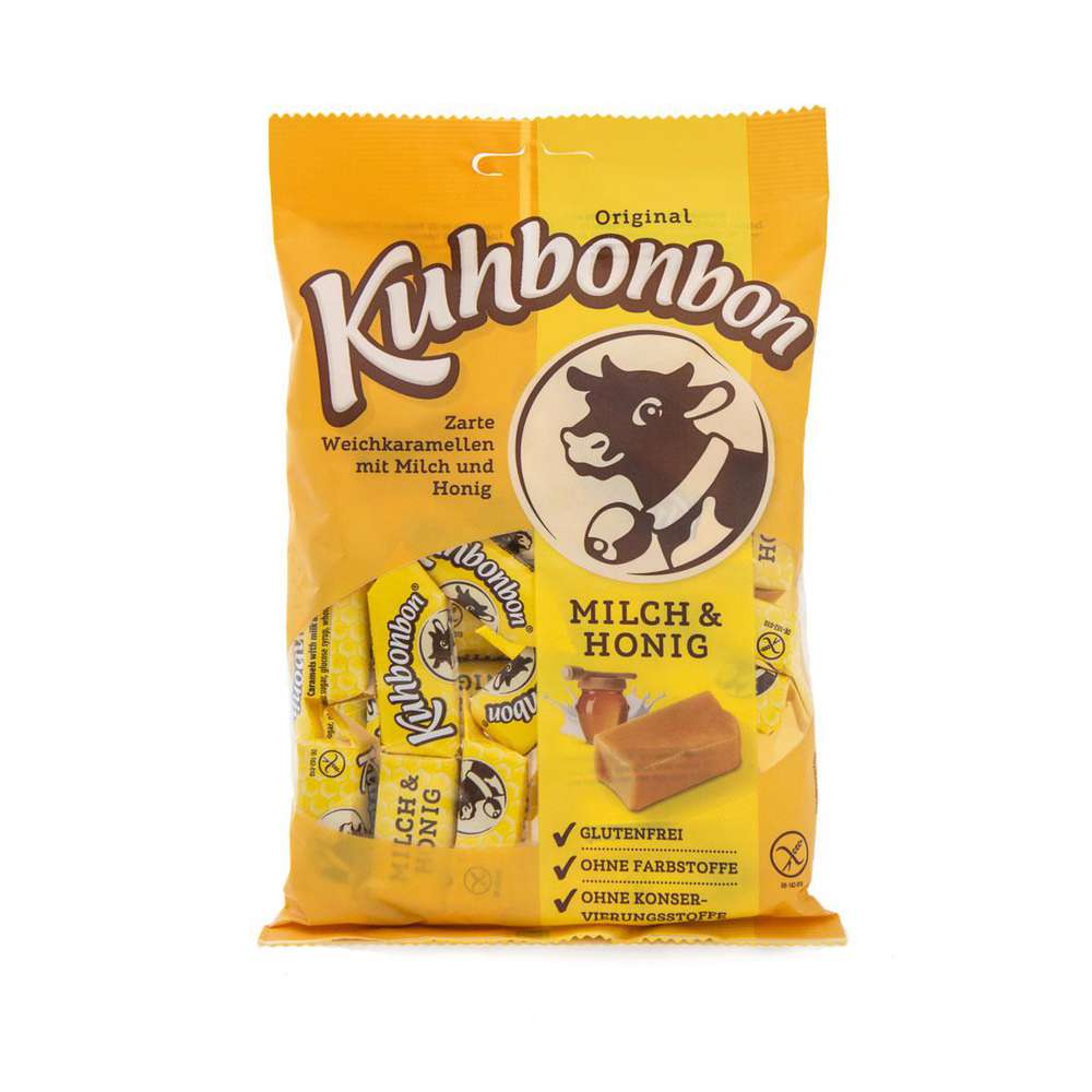 Produktabbildung Kuhbonbon Weichkaramellen, Milch & Honig