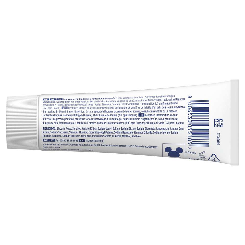 Produktabbildung Oral-B Zahncreme Junior Stitch, milder Geschmack
