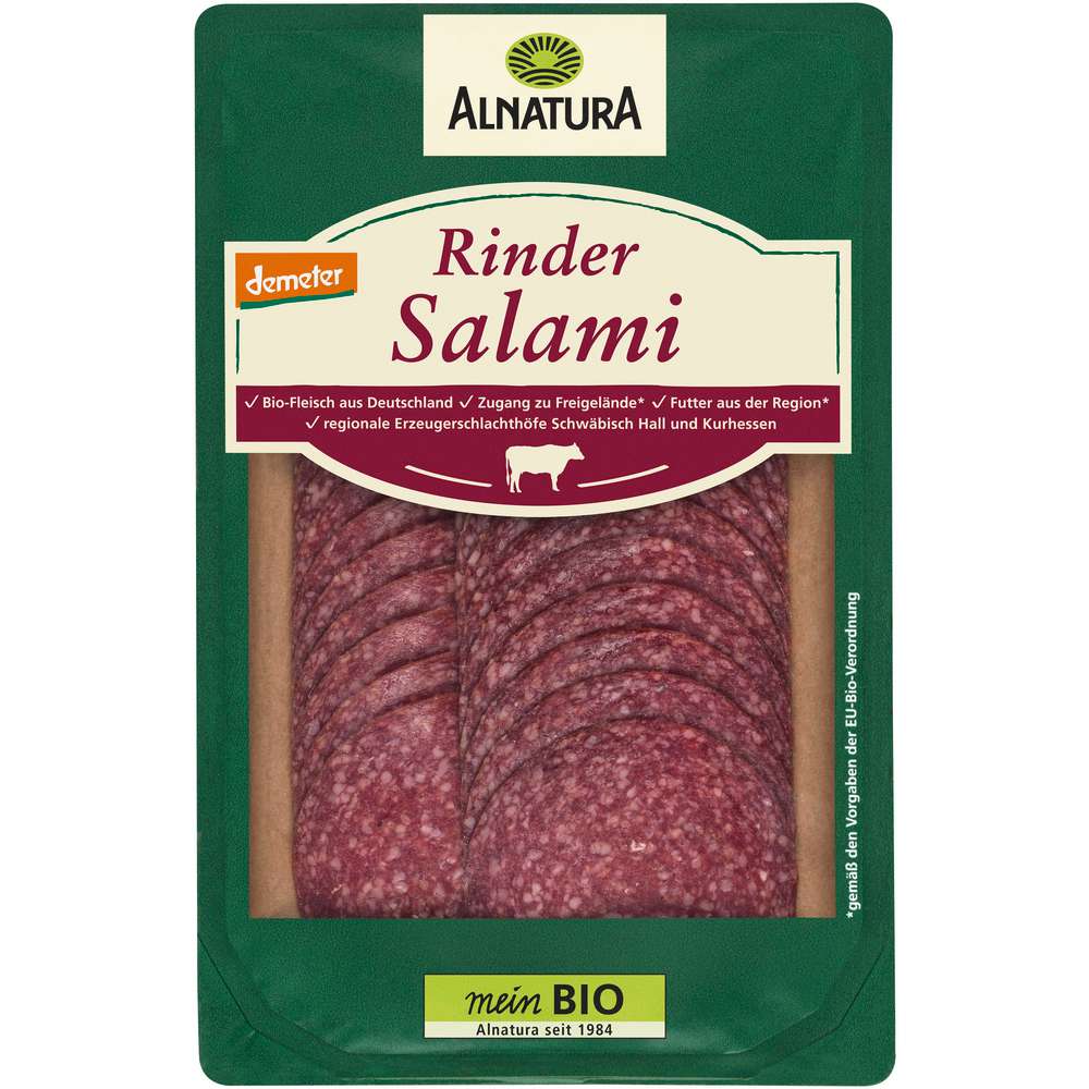 Produktabbildung Alnatura Bio Rindersalami