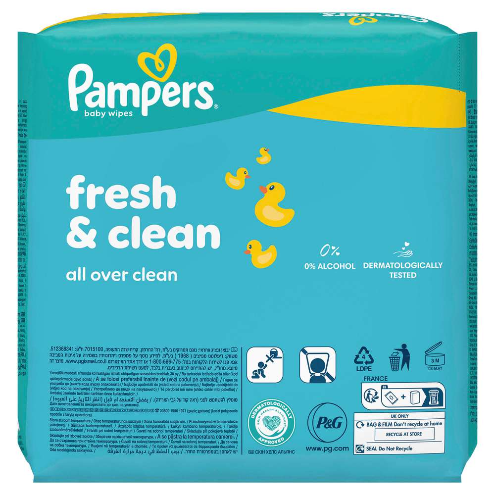 Produktabbildung Pampers Feuchttücher fresh & clean