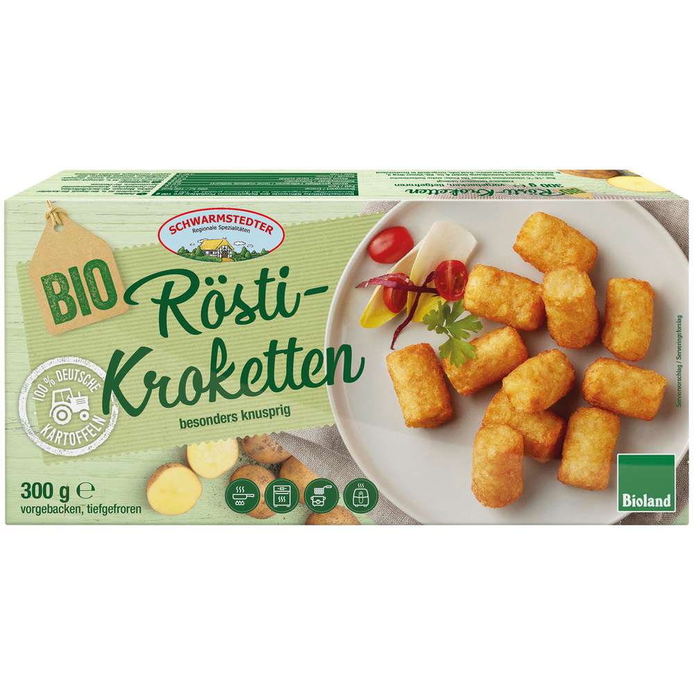 Produktabbildung Schwarmstedter Bio Rösti-Kroketten