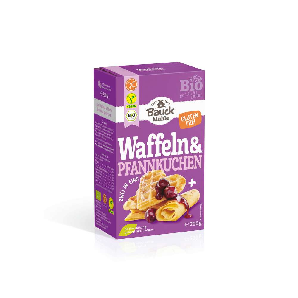 Produktabbildung Bauckhof Bio Backmischung Waffel & Pfannkuchen, glutenfrei