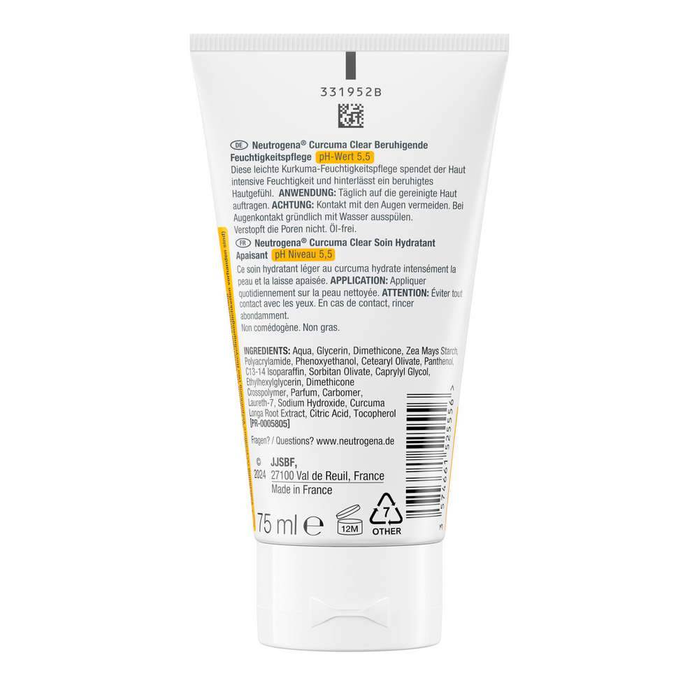 Produktabbildung Neutrogena Curcuma Clear Feuchtigkeitspflege